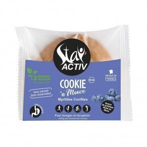 Stay'Activ Cookie protéiné aux myrtilles confites | Sachet d'un cookie de 30g